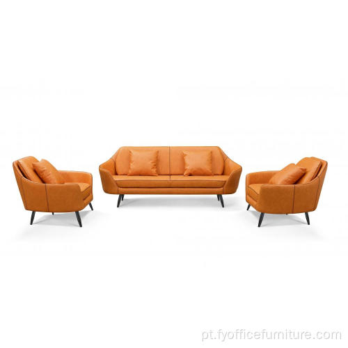Preço de venda total Mobília de sala de estar Sofá de couro de 3 lugares